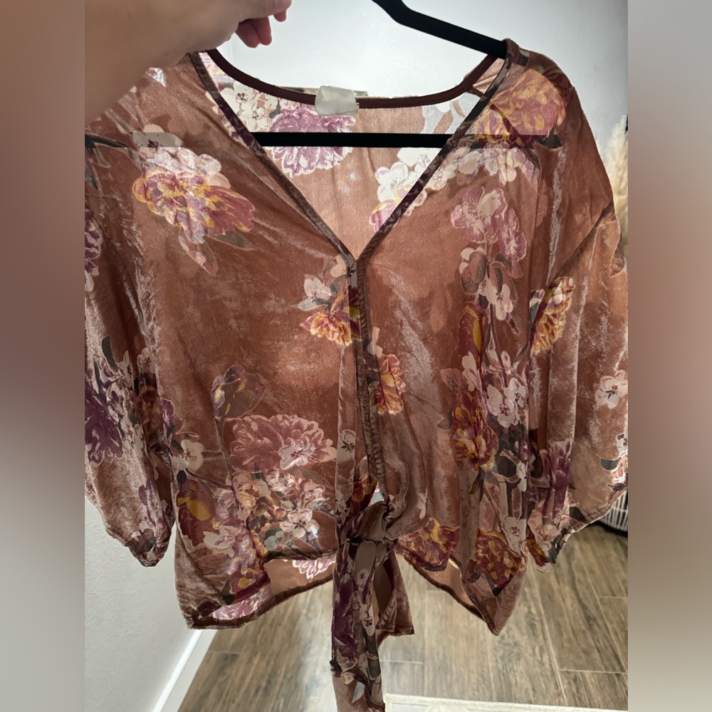 Velvet blouse